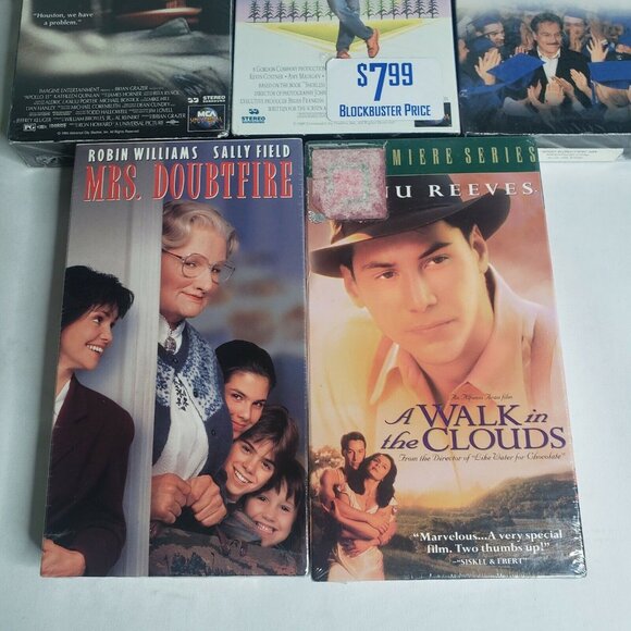 Lot of Sealed VHS Mrs. Doubtfire Apollo 13 Mr. Holland's Opus Field Of Dreams - Picture 4 of 5